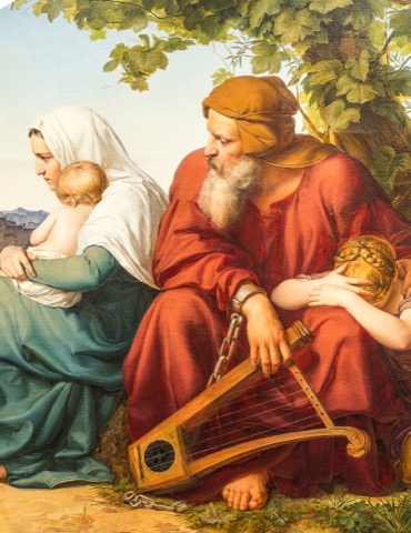 Nabucco: Bendemann’s Jews Mourning in Exile, 1832 — the harp hung silent.